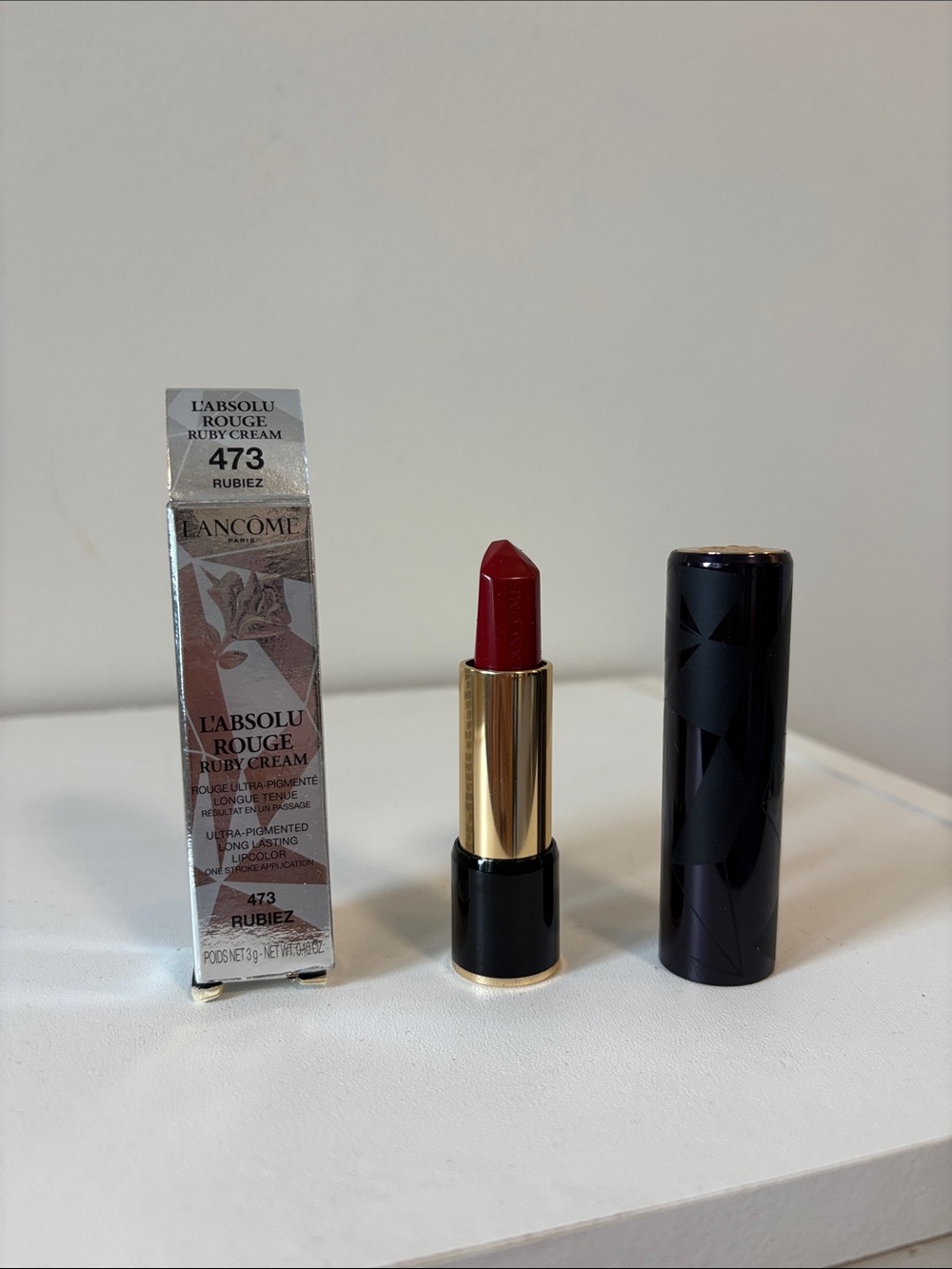 Lancôme L'Absolu Rouge Ruby Cream Lipstick 473 Rubiez - Deep Red
